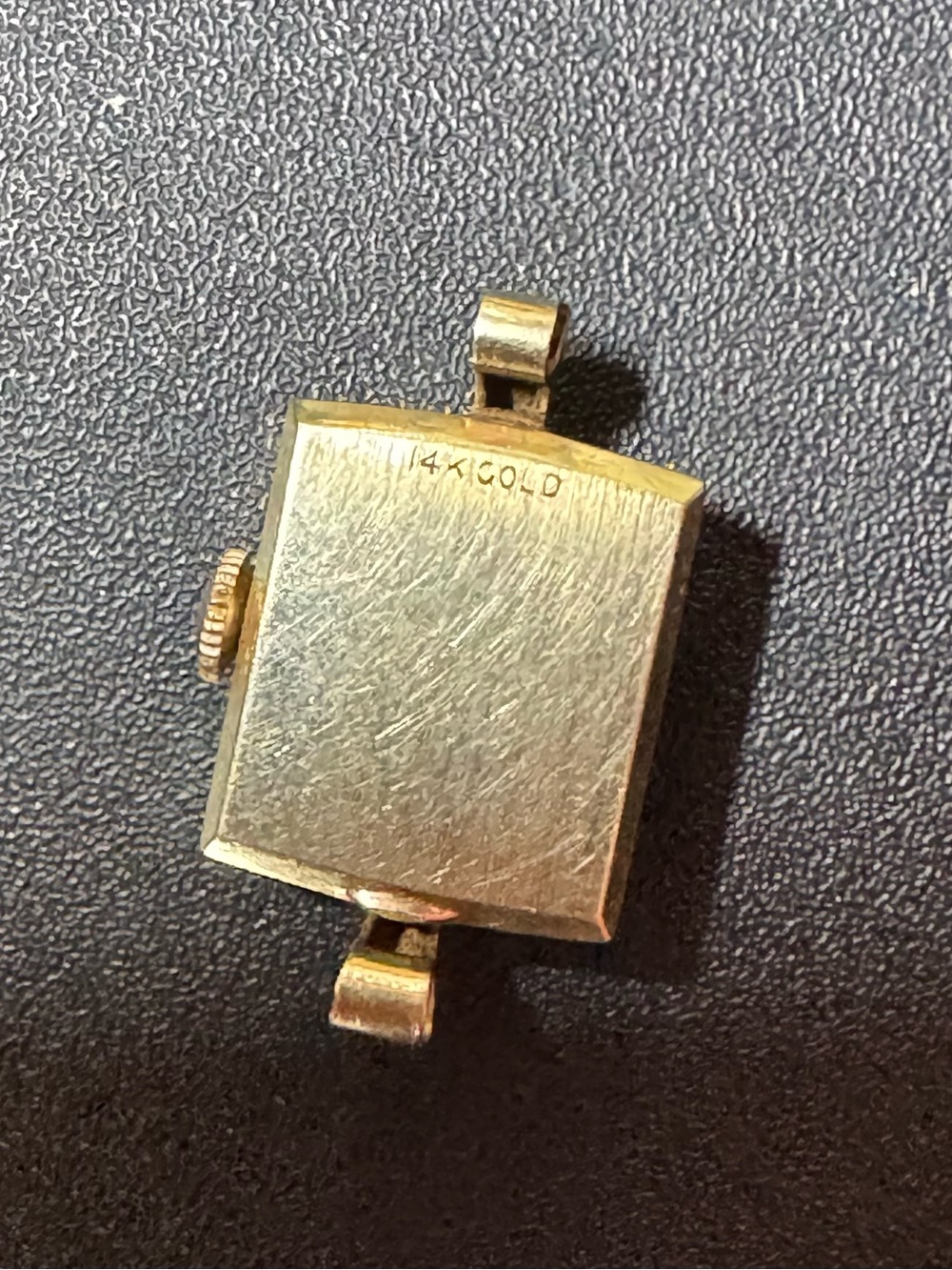 Longines Women's 14K Gold Rectangular Watch Head - Picture 2 of 5